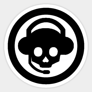 Chatting Skull Sticker